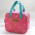 ONOR Tech Lovely Cute Waterproof Lunch Bag Box Shopping Bag Storage Bag Pouch  Pink Floral 