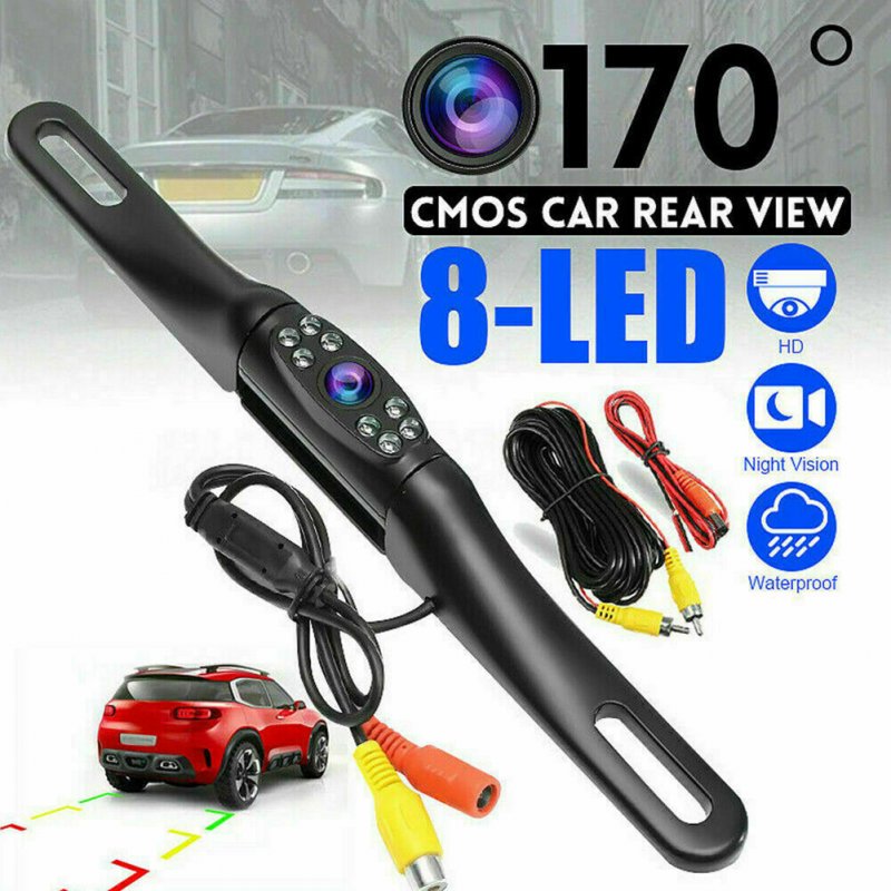 Car  Rear  View  Reversing  Parking  Camera With 170 Degree Width NTSC PAL CVBS Output 8-led Waterproof Night Vision For General Trucks 