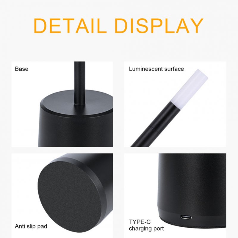 LED Desk Lamp 5-100% Adjustable Brightness Stepless Dimming Touch Sensor Bedroom Bedside Lamp For Living Room Bedroom 