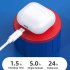 ORIGINAL LENOVO LP40 Wireless Earbuds with Charging Case Built In Mic Headset Waterproof Earphones White
