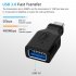 OTG AC USB C Adapter Type C USB C USB 3 0 Charging Data Converter for Huawei Xiaomi Samsung Galaxy S8 S9 black