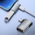 OTG Cable Adapter 4K 90 Degree Left   Right Angle Powered Micro USB To USB OTG Adapter For TV Tablet Fire TV Stick 4K Bend right