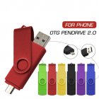 OTG USB Flash Drive USB 2 0 Stick Pen Drive Smartphone Pendrive 8G 16G 32G 64G Storage Devices