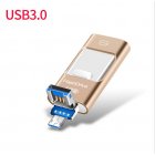 OTG USB Flash Drive for iPhone 5 5s 6 6s Mobile Phone USB Flash Drive High Speed USB OTG Pen Drive  gold