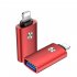 OTG adapter USB for iPhone iPad iOS 12 13 Connect MIDI Piano red