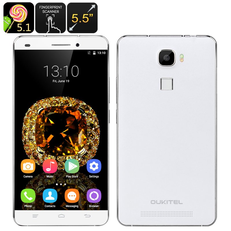 OUKITEL U8 Universe Tap Smartphone (White)