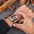 OULM Men Calendar Quartz Sports Wristwatch Gold