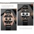 OULM Men Calendar Quartz Sports Wristwatch Gold