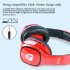 OVLENG S98 Wireless Over head Hands Free Headphones with Microphone Volume Control for Smart Phone   Black Red