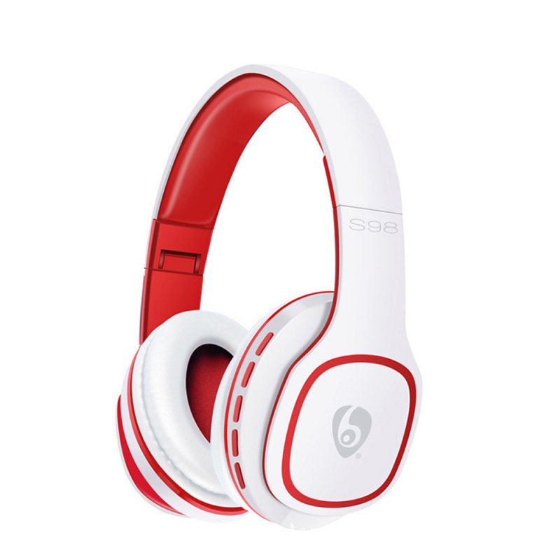 OVLENG S98 Over-head Headphones White-Red