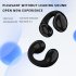 OWS Air6 Wireless Earbuds Open Ear Wireless Bluetooth Headphones 40mAh Bone Conduction Ear Clip Headphones color with cable   manual