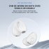 OWS Air6 Wireless Earbuds Open Ear Wireless Bluetooth Headphones 40mAh Bone Conduction Ear Clip Headphones color with cable   manual