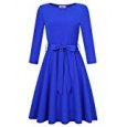 Slim Fit Casual Dress with Waistbrand