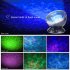 Ocean Wave Projector LED Night Light with Music Player Remote Control Lamp RGB blue
