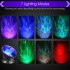 Ocean Wave Projector LED Night Light with Music Player Remote Control Lamp RGB blue