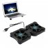 Octopus Portable Folding Radiator Usb Dual Fan Non slip Protective Pads Practical Laptop Cooling Pad For Notebook Computer black