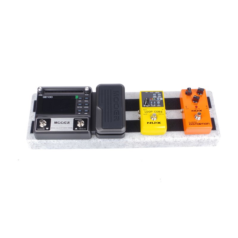 Mini Electric Guitar Effects PedalBoard Portable Integrated Effects Board Hide Power Cables  