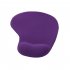 Office Mousepad with Gel Wrist Support Ergonomic Gaming Desktop Mouse Pad Wrist Rest   Purple