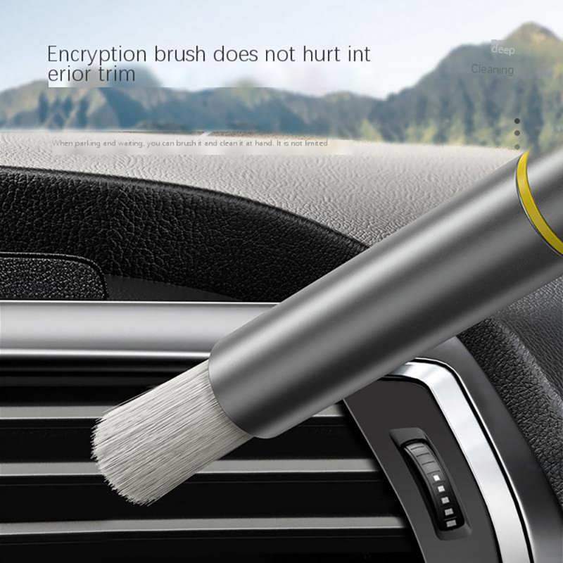 Car Air Conditioner Cleaning Brush Window Breaker Safety Hammer Interior Cleaning Tool 