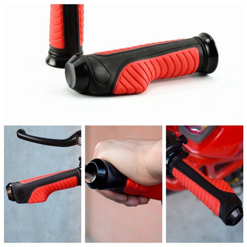 7/8" 22mm Motorcycle Refit Accessories Saving Labor Handlebar Rubber Sleeve with Clip 