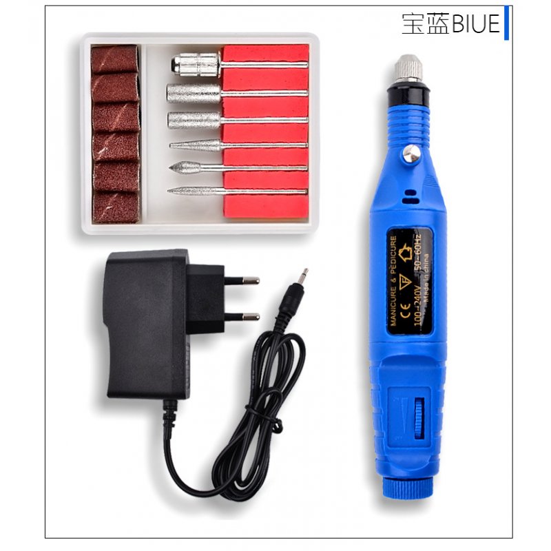 Mini Professional Electric Nail Kit Manicure Pedicure Tool Exquisite Nail Polisher Grinder  