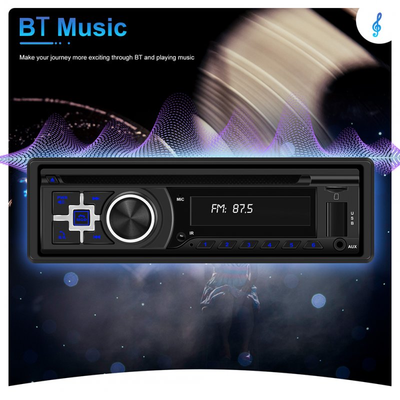 Single Din Car Stereo Dvd Player MP3 Fm/Am Radio USB/Aux/Tf Card Playback 
