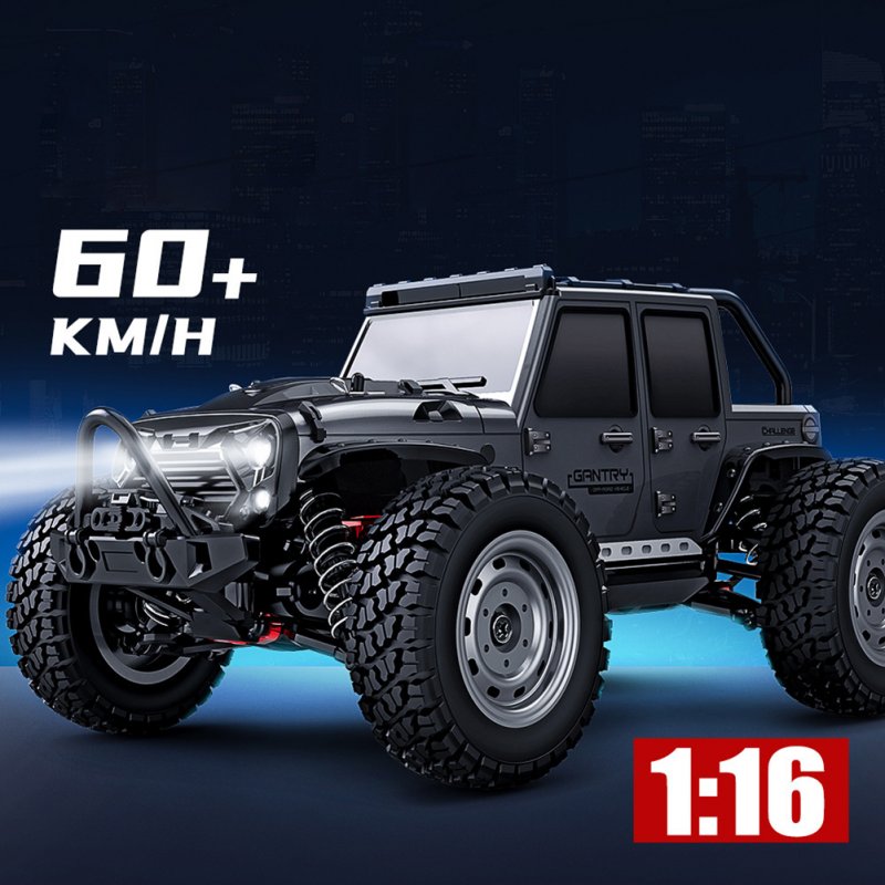 16103pro 1:16 Rc Car with Led 70km/h 4wd 2840 Brushless Electric High Speed Off-road Drift Rc Cars Toys Black Brushless