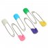 Olymstore TM  100 Pcs Baby Child Infant Kids Plastic Head Cloth Diaper Nappy Pins Safety Safe Hold Clip Locking Cloth Size L   Random Color