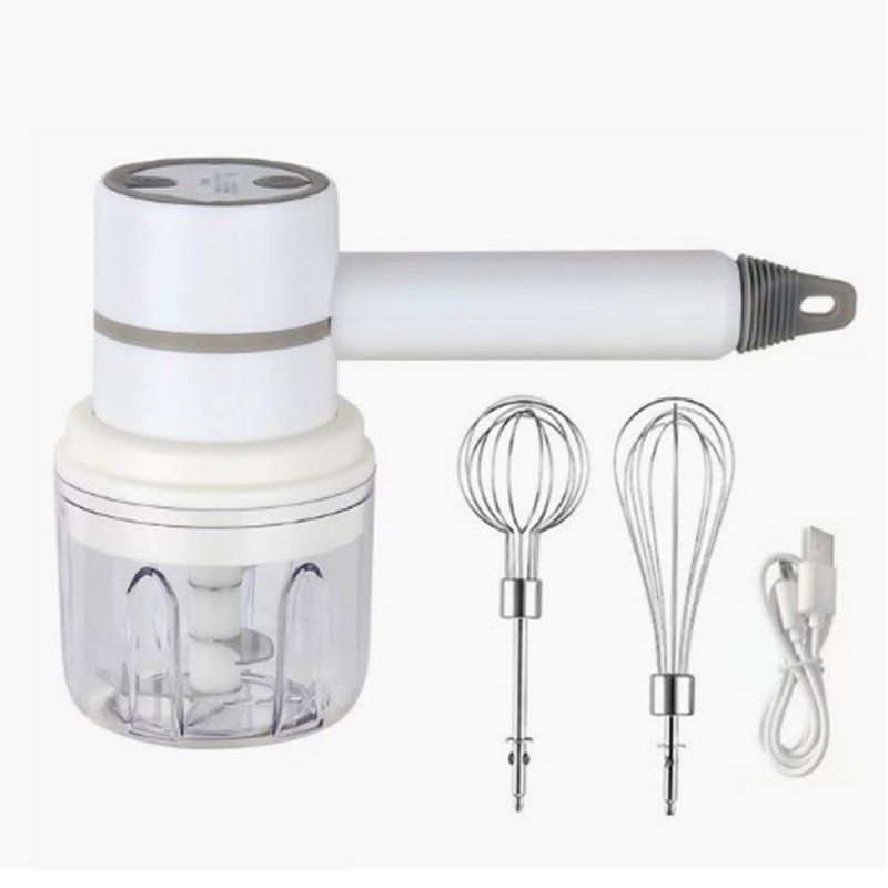 Wireless Electric Food Mixer Mini USB Rechargeable Handheld Egg Beater Baking Hand Mixer Household Kitchen Tools Green