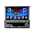 One DIN car stereo DVD player with a 7 inch flip out touchscreen GPS  DVB T and built in OBD II diagnostics 