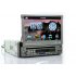 One DIN car stereo DVD player with a 7 inch flip out touchscreen GPS  DVB T and built in OBD II diagnostics 