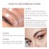 One  Step  Eyebrow  Stamp  Shaping  Kit Eye Brow Powder Stamp Makeup Long Lasting Eyebrow Enhancer Stamper 3 dark brown