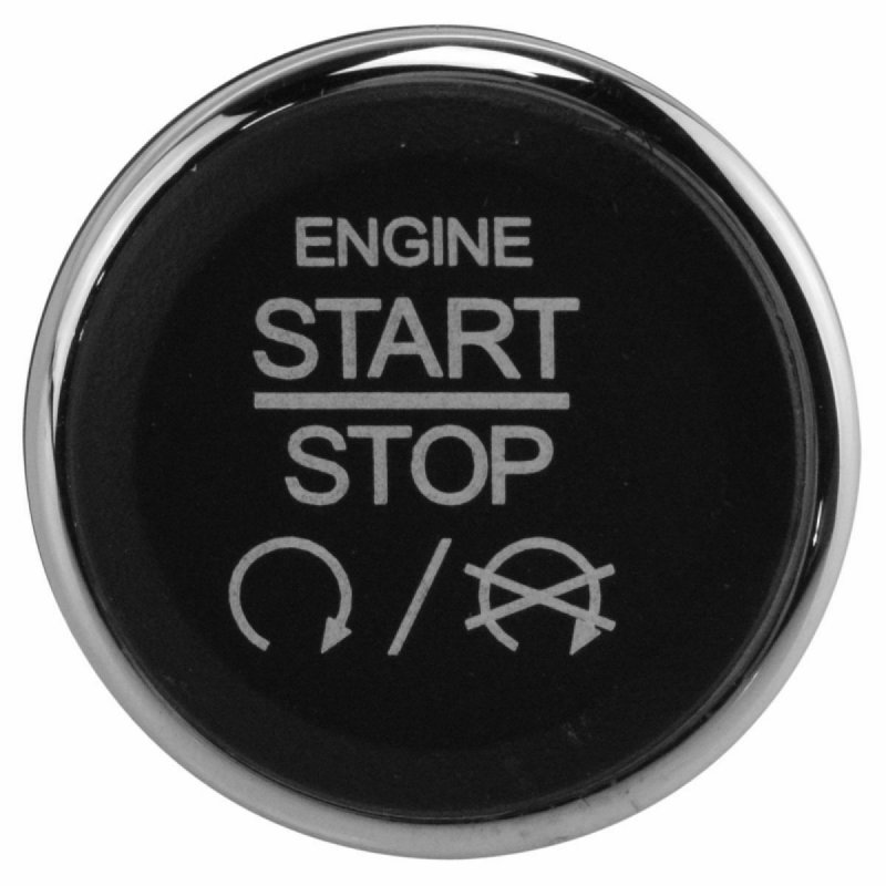 One-click Starting Switch Ignition Starter Switch Dash Mount Push Button For Jeep Dodge Chrysler Black