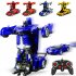 One key Deformation Robot Toy Transformation Electric Car Model with Remote Controller