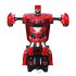 One key Deformation Robot Toy Transformation Electric Car Model with Remote Controller