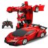 One key Deformation Robot Toy Transformation Electric Car Model with Remote Controller