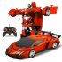 One key Deformation Robot Toy Transformation Electric Car Model with Remote Controller
