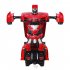 One key Deformation Robot Toy Transformation Electric Car Model with Remote Controller