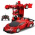 One key Deformation Robot Toy Transformation Electric Car Model with Remote Controller
