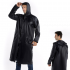 One piece Raincoat Waterproof Lightweight Foldable Long Sleeve Hooded Raincoat With Pockets For Cycling Camping Hiking Army green XL