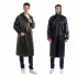 One piece Raincoat Waterproof Lightweight Foldable Long Sleeve Hooded Raincoat With Pockets For Cycling Camping Hiking Army green XL