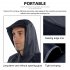 One piece Raincoat Waterproof Lightweight Foldable Long Sleeve Hooded Raincoat With Pockets For Cycling Camping Hiking Army green XL