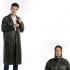 One piece Raincoat Waterproof Lightweight Foldable Long Sleeve Hooded Raincoat With Pockets For Cycling Camping Hiking Army green XL