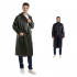 One piece Raincoat Waterproof Lightweight Foldable Long Sleeve Hooded Raincoat With Pockets For Cycling Camping Hiking Army green XL