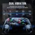 Onikuma C6 Wireless Controller for N Switch PS3 PS4 PS5 Dual Vibration Game Controller Gamepad Black
