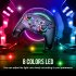 Onikuma C6 Wireless Controller for N Switch PS3 PS4 PS5 Dual Vibration Game Controller Gamepad Black