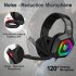 Onikuma K10 Gaming Headphones RGB Lights Noise Canceling Microphone Wired Headset Black