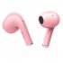 Onikuma T35 Gaming Bluetooth compatible Headset Rgb Transparent Crack Light Enc Noise Cancelling Wireless In ear Headphones pink