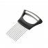 Onion Slicer Holder  Stainless Steel Vegetable Slicer Cutter  Food Slicer Assistant Tool For Slicing Fruit Lemon Vegetable Potato Tomato Meat  Dishwasher Safe o