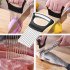 Onion Slicer Holder  Stainless Steel Vegetable Slicer Cutter  Food Slicer Assistant Tool For Slicing Fruit Lemon Vegetable Potato Tomato Meat  Dishwasher Safe o